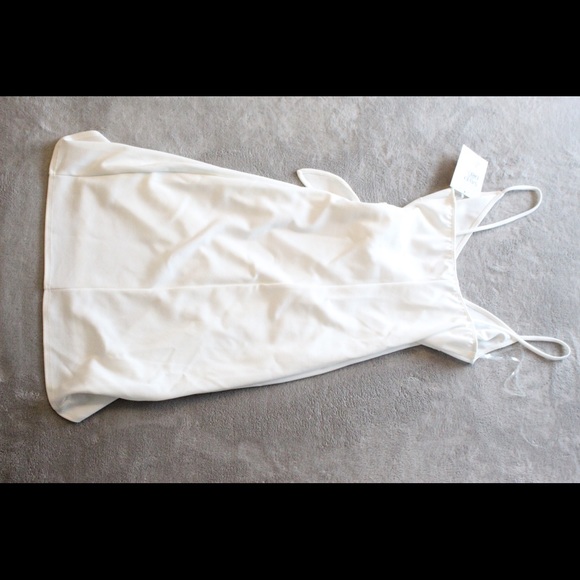 Blue Blush Ivory Wrap Tie Mini Dress - Picture 6 of 8